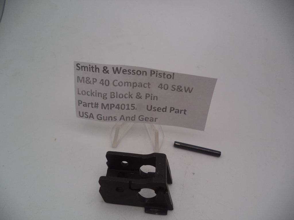 MP4015 Smith & Wesson Pistol M&P Locking Block & Pin Used Part .40 S&W