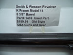1439 Smith & Wesson Revolver K Frame Model 14 Used 8 3/8" Barrel Pinned