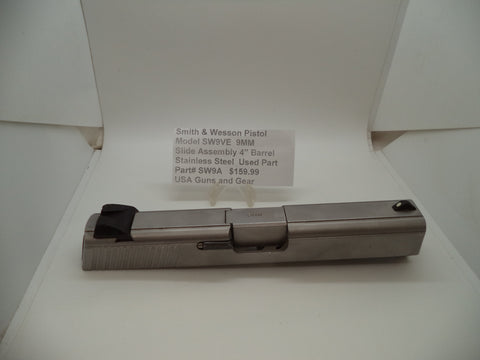 SW9A Smith & Wesson Pistol Model SW9VE 9 MM Slide Assembly Used Part