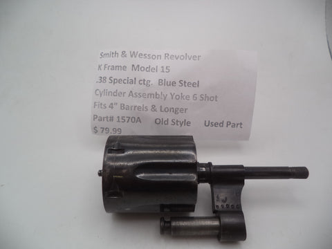 1570A Smith & Wesson Revolver K Frame Model 15 Cylinder Assembly Yoke .38 Spl.