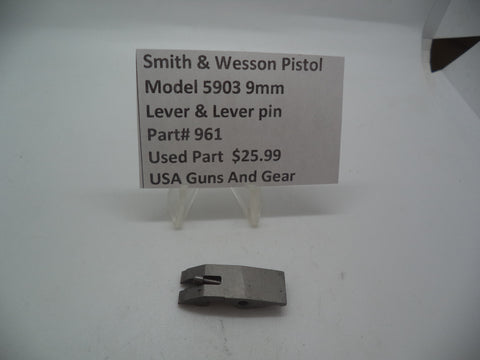 961 Smith & Wesson Model 5903  9mm Lever & Lever Pin Used Parts