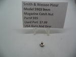 935 Smith & Wesson Model 5903  9mm  Magazine Buttplate Catch Nut Used Parts