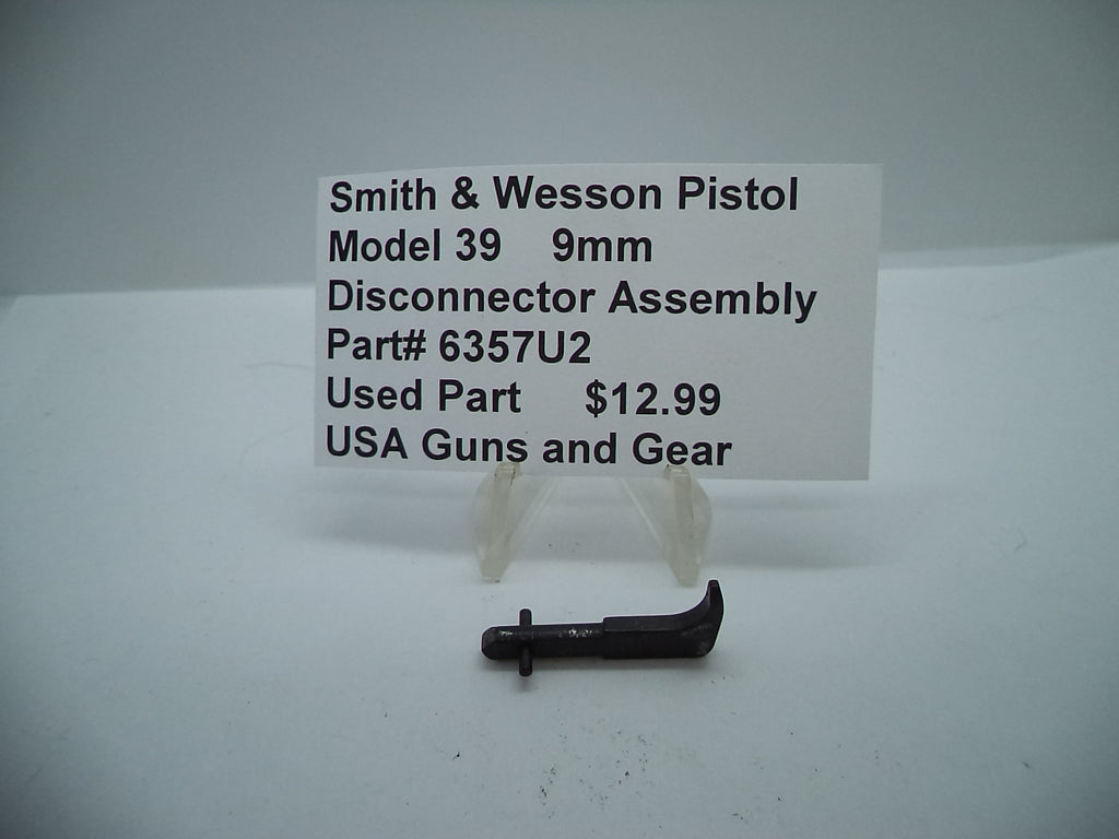 6357U2 Smith & Wesson Pistol Model 39 Disconnector Assembly Used Part 9MM