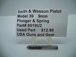 6019U2 Smith & Wesson Pistol Model 39 Plunger & Spring Used Part 9MM