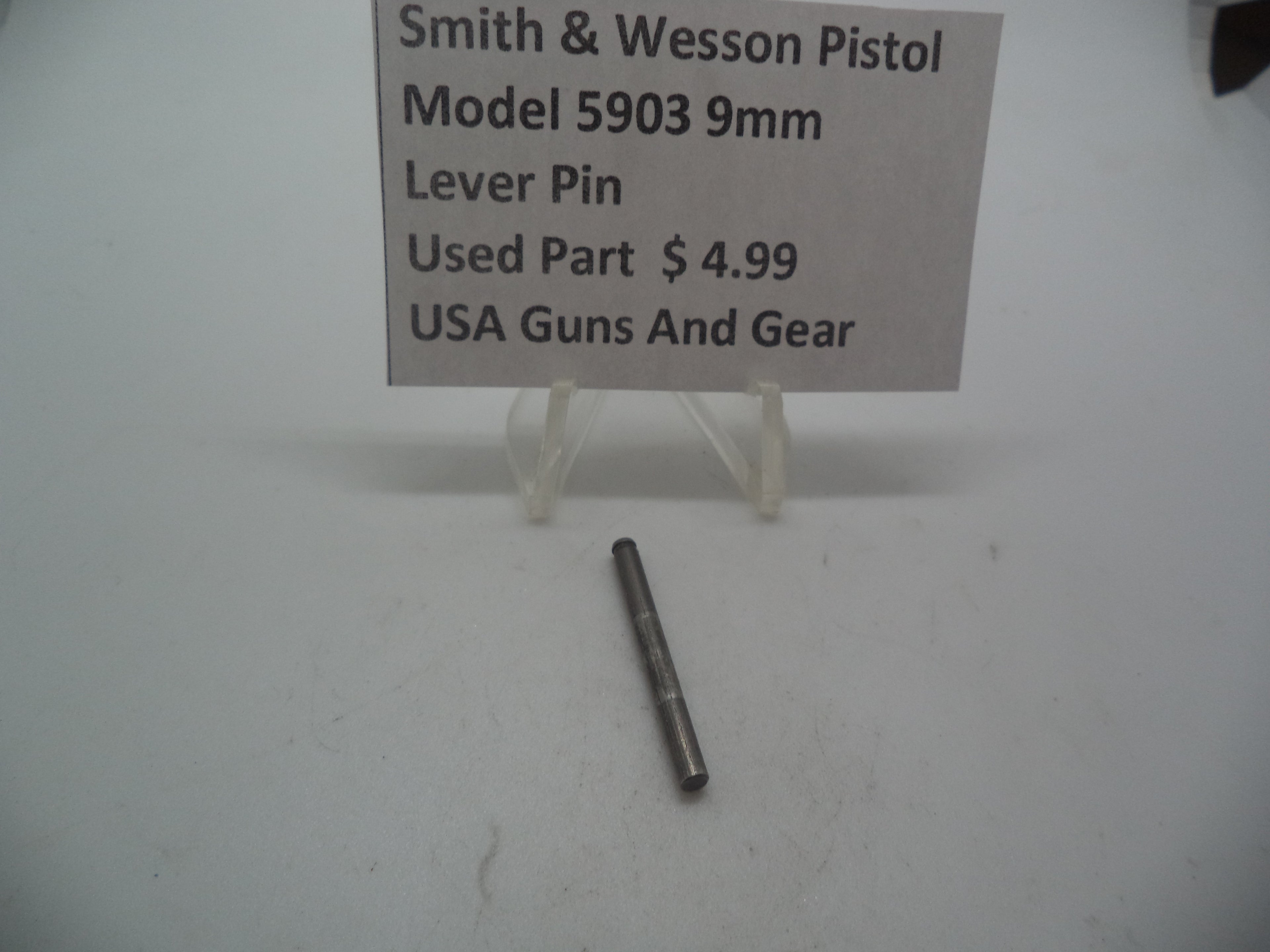 962 Smith & Wesson Model 5903  9mm  Lever Pin Used Parts