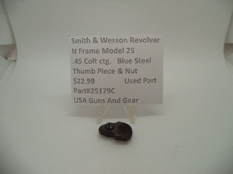 15179C Smith & Wesson N Frame Model 25 Used Thumb Piece & Nut .45 Colt ctg.