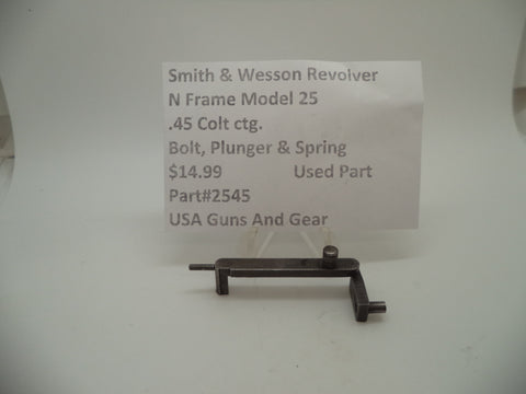 2545 Smith & Wesson N Frame Model 25 Used Bolt Plunger & Spring .45 Colt ctg.