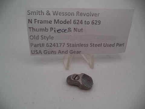 624177 Smith & Wesson Revolver N Frame Model 624-629 Thumb Piece & Nut