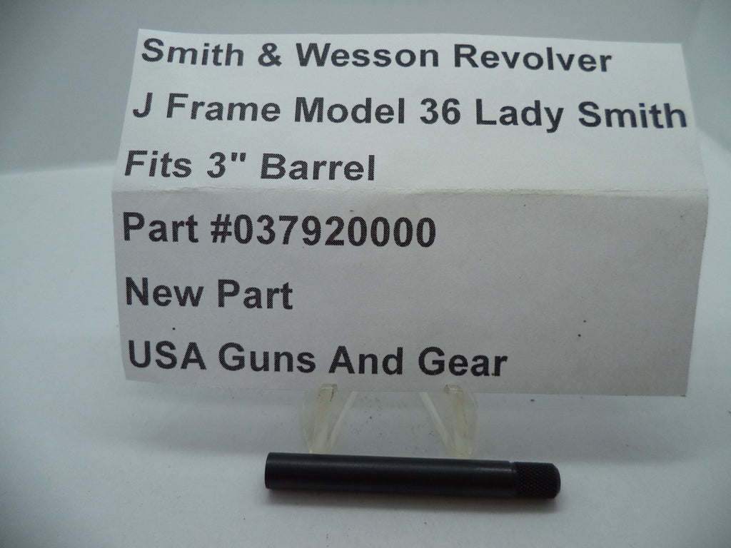 Smith & Wesson J Frame Extractor Rod 3" Blue Steel Models 36/37/38 Factory New 037920000