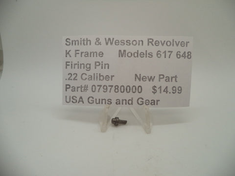 079780000 Smith & Wesson K Frame Models 617 648 Firing Pin .22 Caliber New
