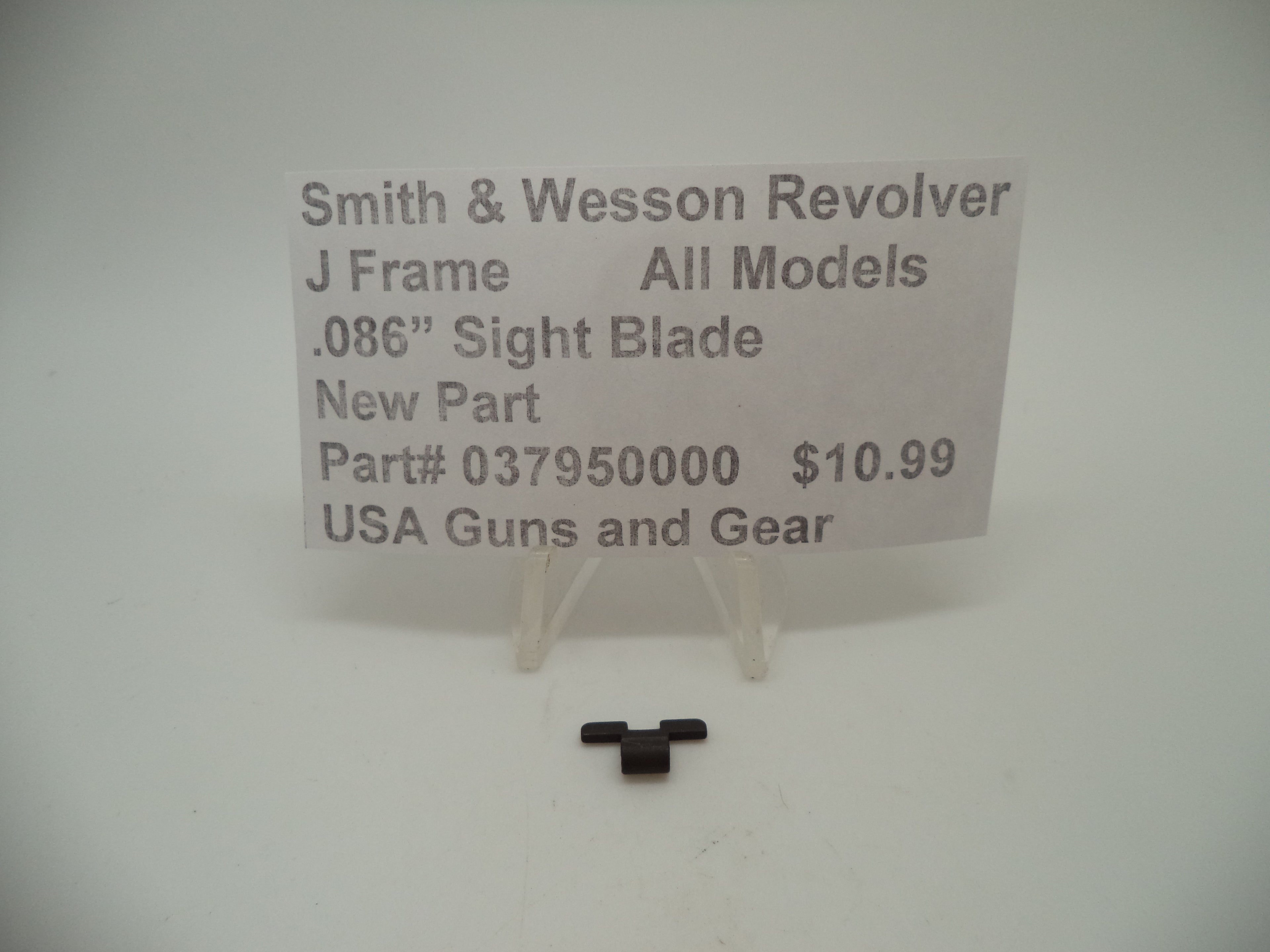 Smith & Wesson J Frame Front Sight Blade - .086" - All Models - Factory New Part 037950000