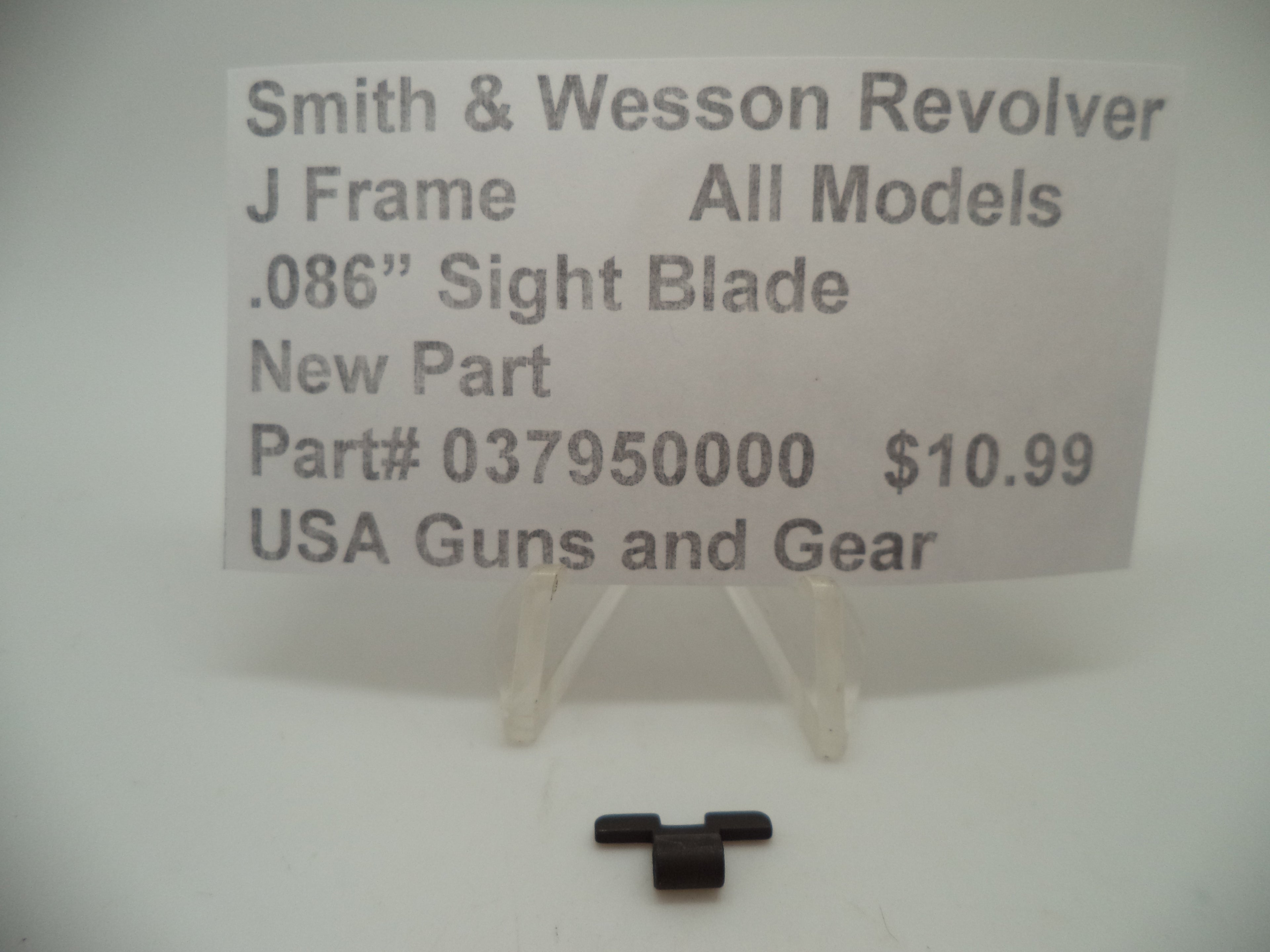 Smith & Wesson J Frame Front Sight Blade - .086" - All Models - Factory New Part 037950000