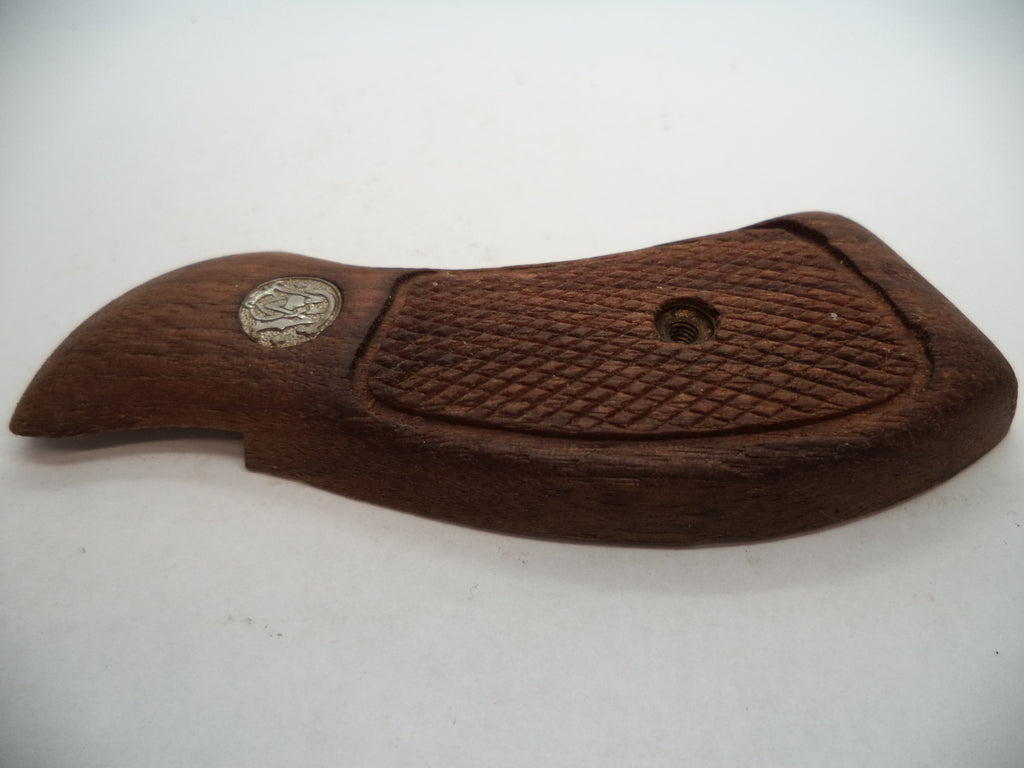 KL22 S&W K & L Frame Round Butt Vintage Wood Pistol Grip Right Side Used Part