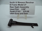 27161 Smith & Wesson N Frame Model 27 Used Rear Adjustable Sight Old Style