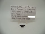 040710000 Smith & Wesson K L N Frame All Models .126" Rear Sight Blade New