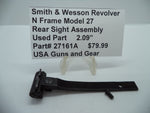 27161A Smith & Wesson N Frame Model 27 Used Rear Adjustable Sight Old Style