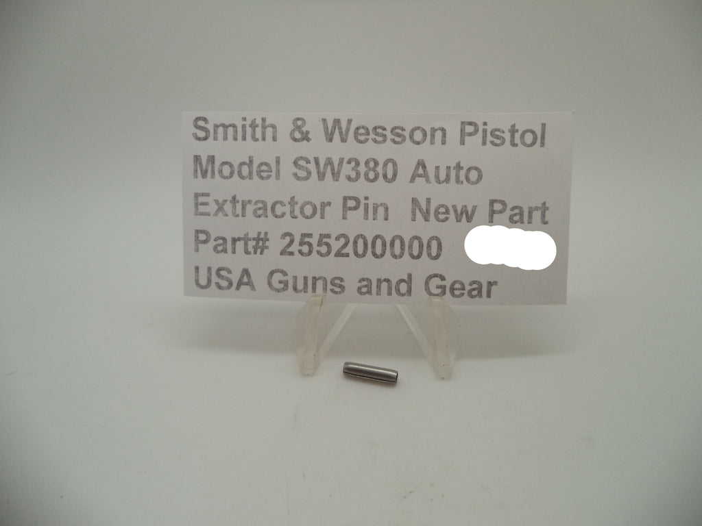 255200000 Smith & Wesson Pistol Model SW380 Auto Extractor Pin New