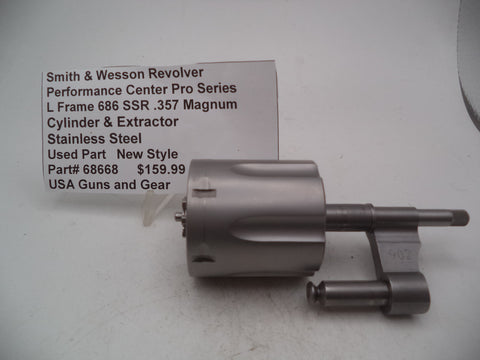 Part#68668 Smith & Wesson Revolver L Frame Model 686 SSR Pro Cylinder & Yolk .357Mag