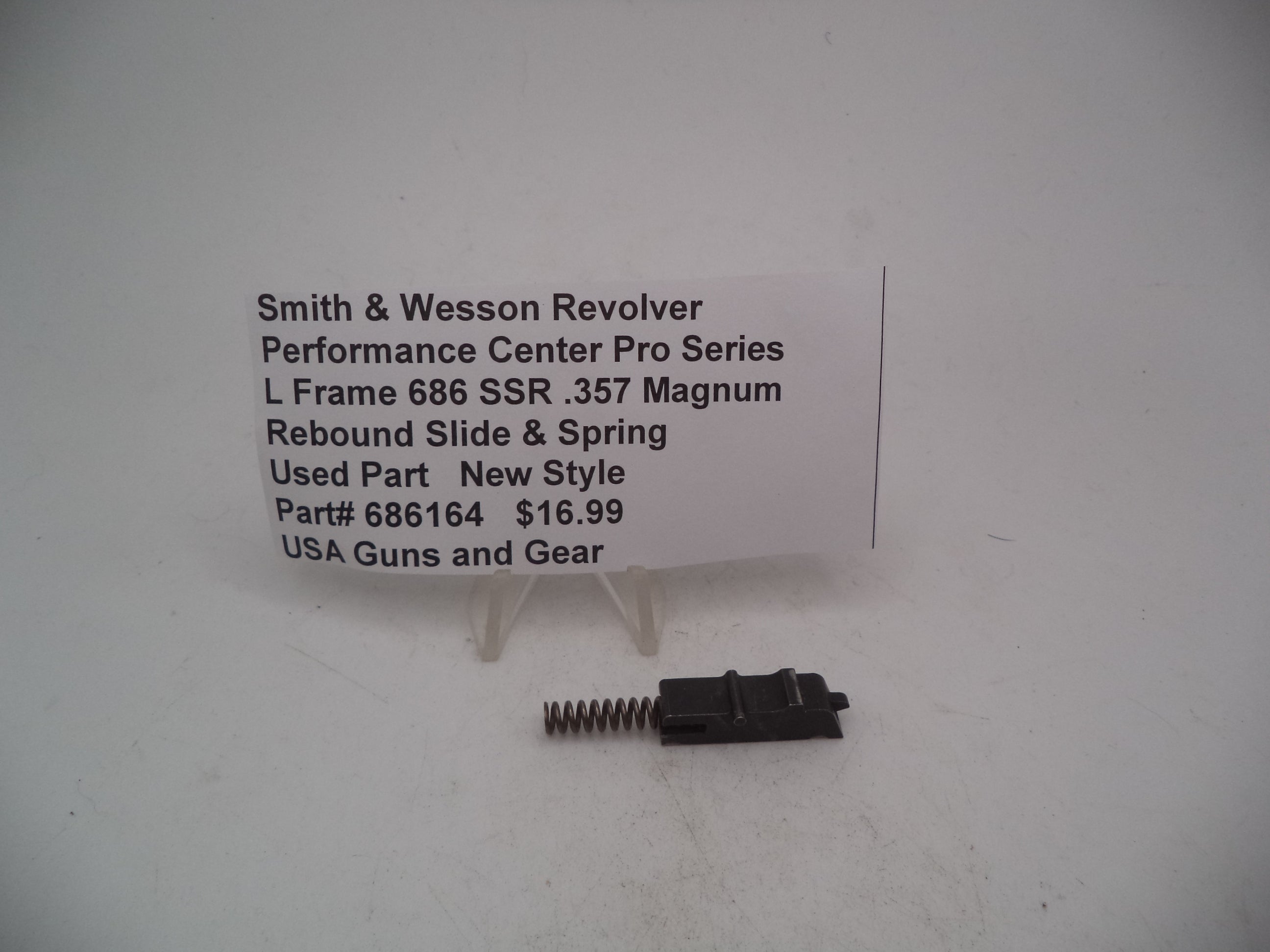 686164 Smith & Wesson Revolver L Frame Model 686 SSR Pro .357 Mag. Rebound Slide & Spring