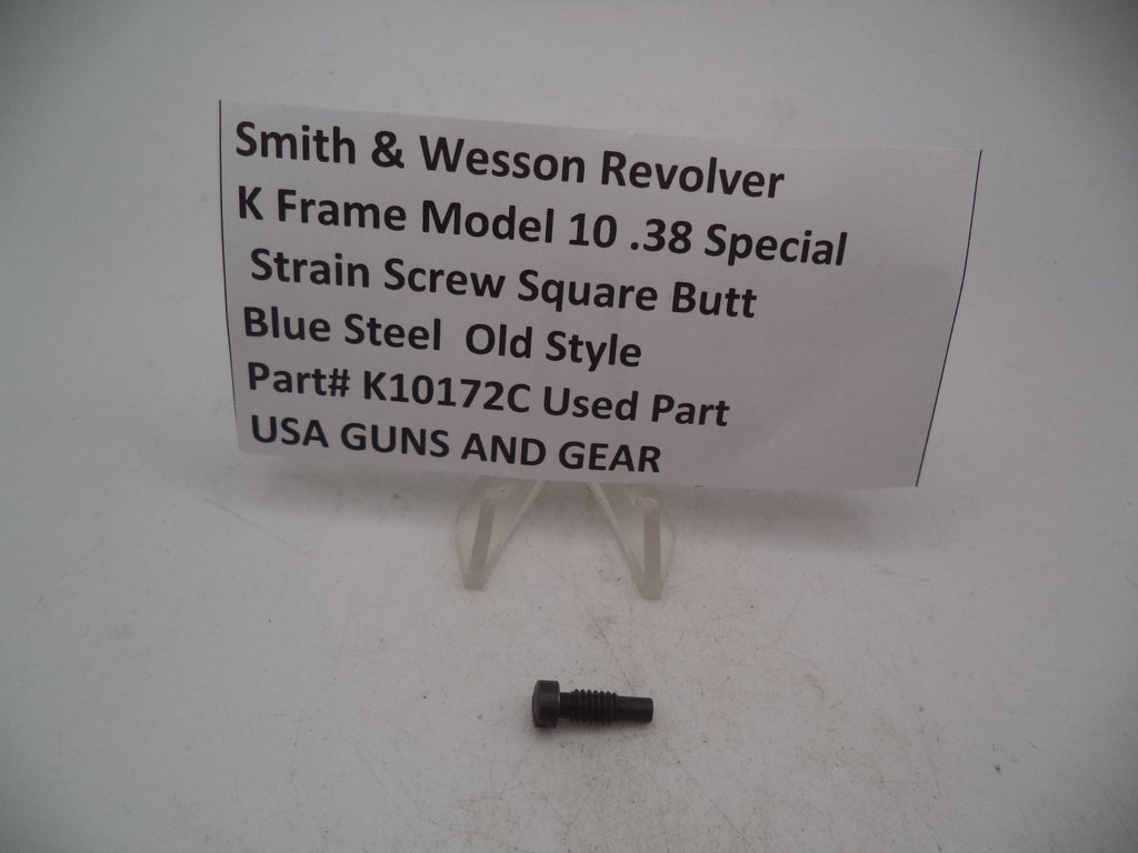 K10172C S & W K Frame Model 10 Strain Screw Square Butt .38 Special
