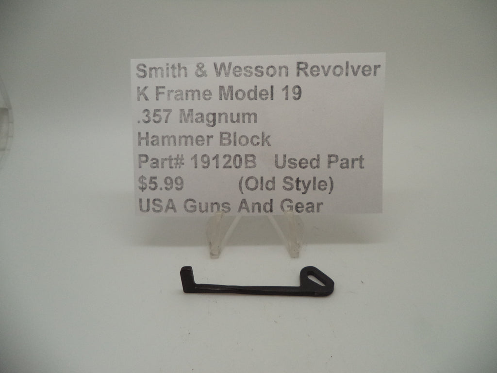 19120B Smith & Wesson K Frame Model 19 Used Hammer Block .357 Magnum