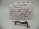 1945A Smith & Wesson K Frame Model 19 Used Bolt Spring & Plunger .357 Magnum