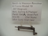 1945A Smith & Wesson K Frame Model 19 Used Bolt Spring & Plunger .357 Magnum