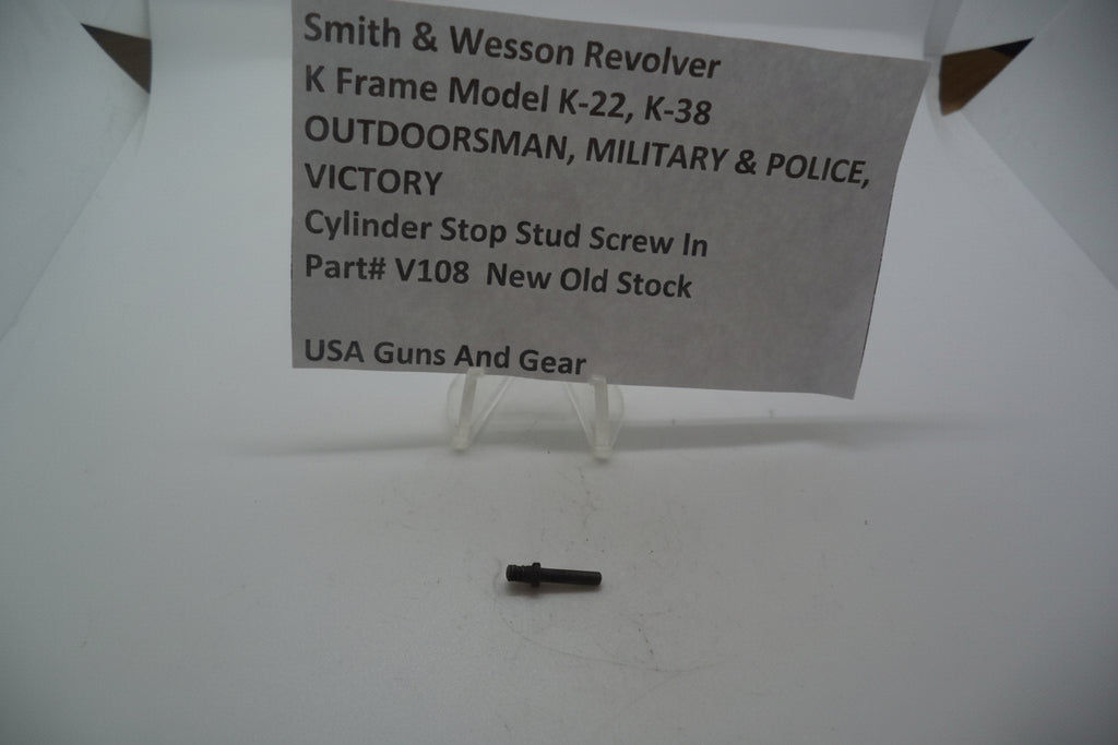 Smith & Wesson K Frame Model K22, K38 Cylinder Stop Stud Screw V108