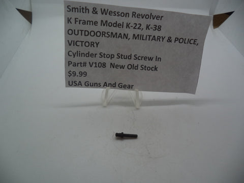 V108 Smith & Wesson K Frame Model K22, K38 Cylinder Stop Stud Screw