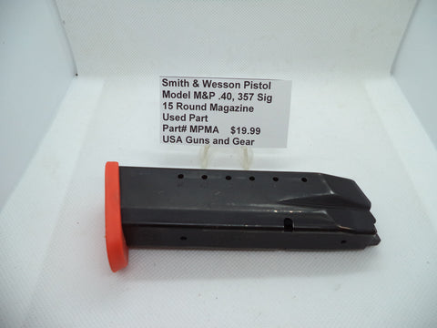 MPMA Smith & Wesson Pistol M&P 40S&W 357Sig 15 Round Magazine Used