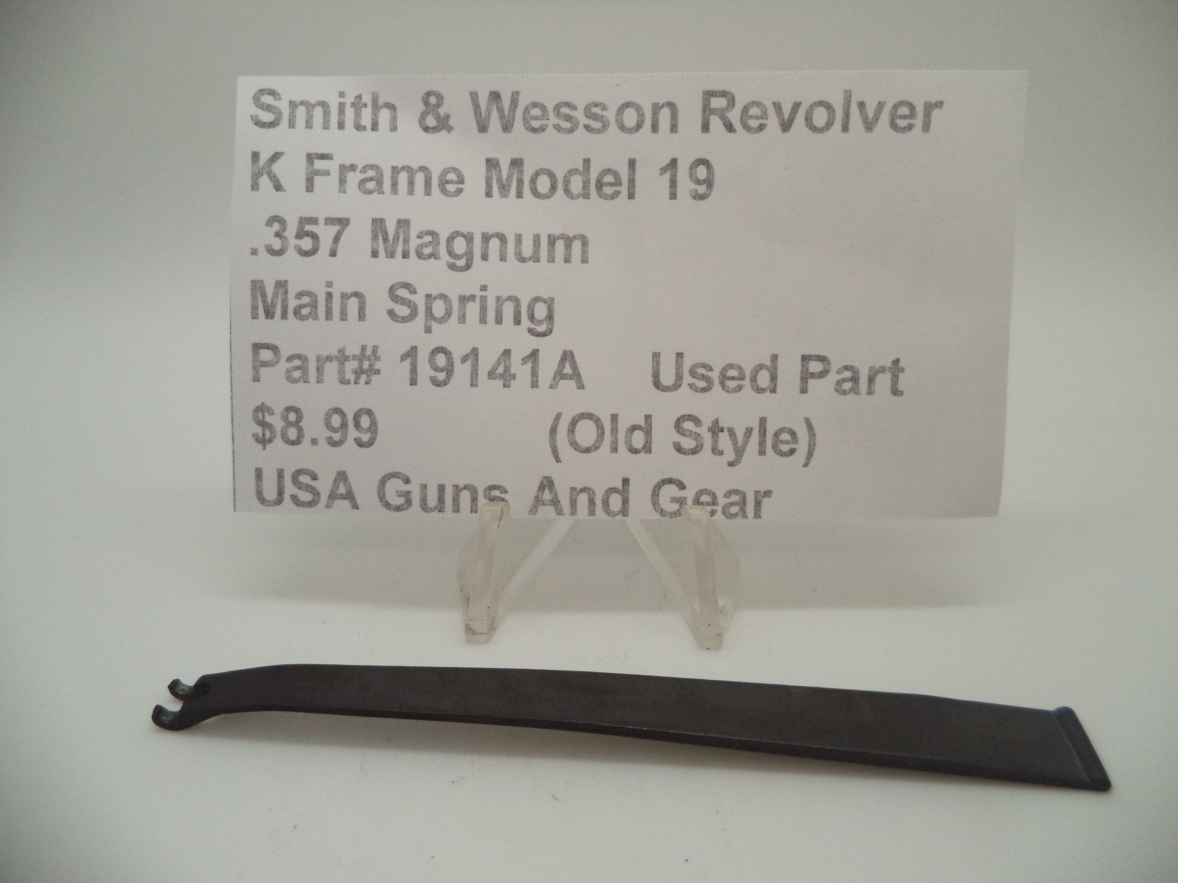 19141A Smith & Wesson K Frame Model 19 Used Main Spring .357 Magnum