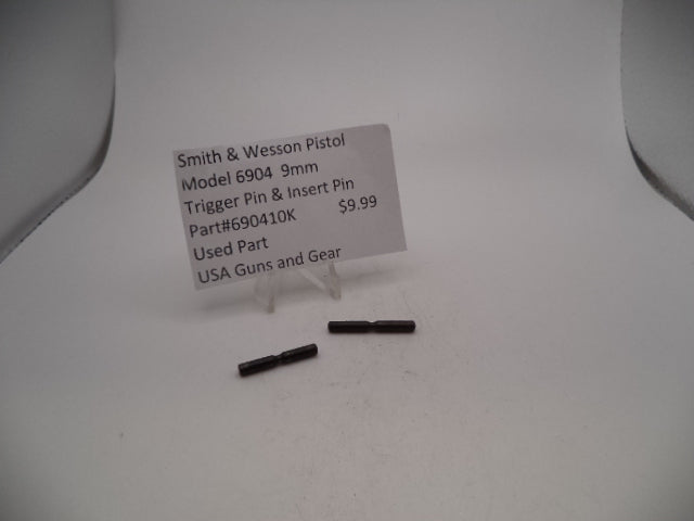 690410K Smith & Wesson Pistol Model 6904 9mm Trigger Pin & Insert Pin Used