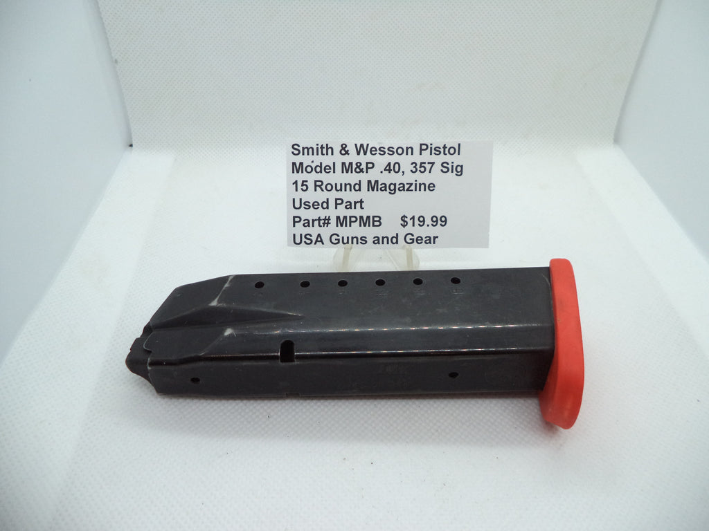 MPMB Smith & Wesson Pistol M&P 40S&W 357Sig 15 Round Magazine Used