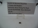 052930000 Smith & Wesson Revolver J Frame All Models Hammer Nose Firing Pin Rivet