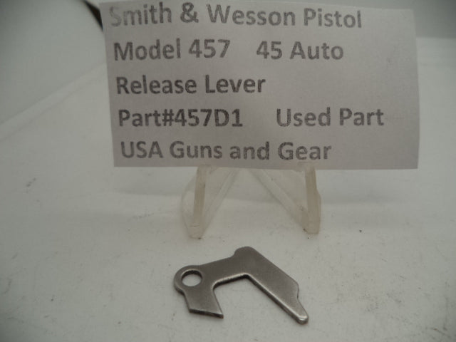 457D1 Smith & Wesson Pistol Model 457 Release Lever  45 Auto Used Part