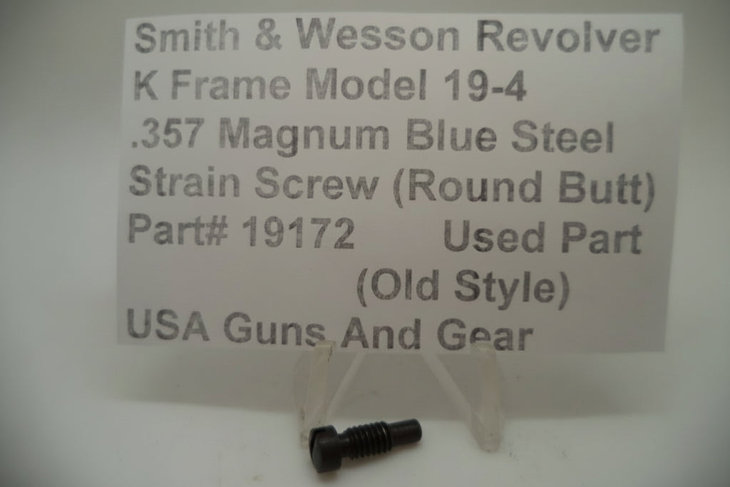 S&W K Frame Model 19-4 Strain Screw, Old Style, Round Butt - Part# 19172
