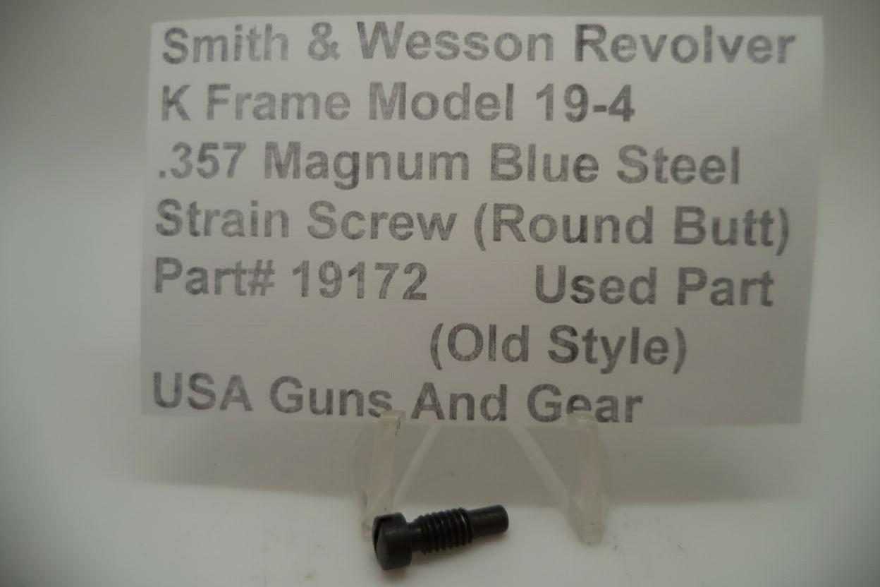S&W K Frame Model 19-4 Strain Screw, Old Style, Round Butt - Part# 19172