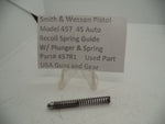 457R1 Smith & Wesson Pistol Model 457 Recoil Spring Guide w/ Plunger & Spring 45 Auto Used Part