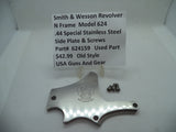 624159 Smith & Wesson N Frame Model 624 Side Plate & Screws SS .44 Special