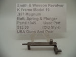 1945 Smith & Wesson K Frame Model 19 Used Bolt Spring & Plunger .357 Magnum