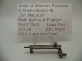 1945 Smith & Wesson K Frame Model 19 Used Bolt Spring & Plunger .357 Magnum