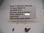 19050111 Smith and Wesson J Frame Mod 33 .38 S&W CTG Cylinder Stop & Spring Used