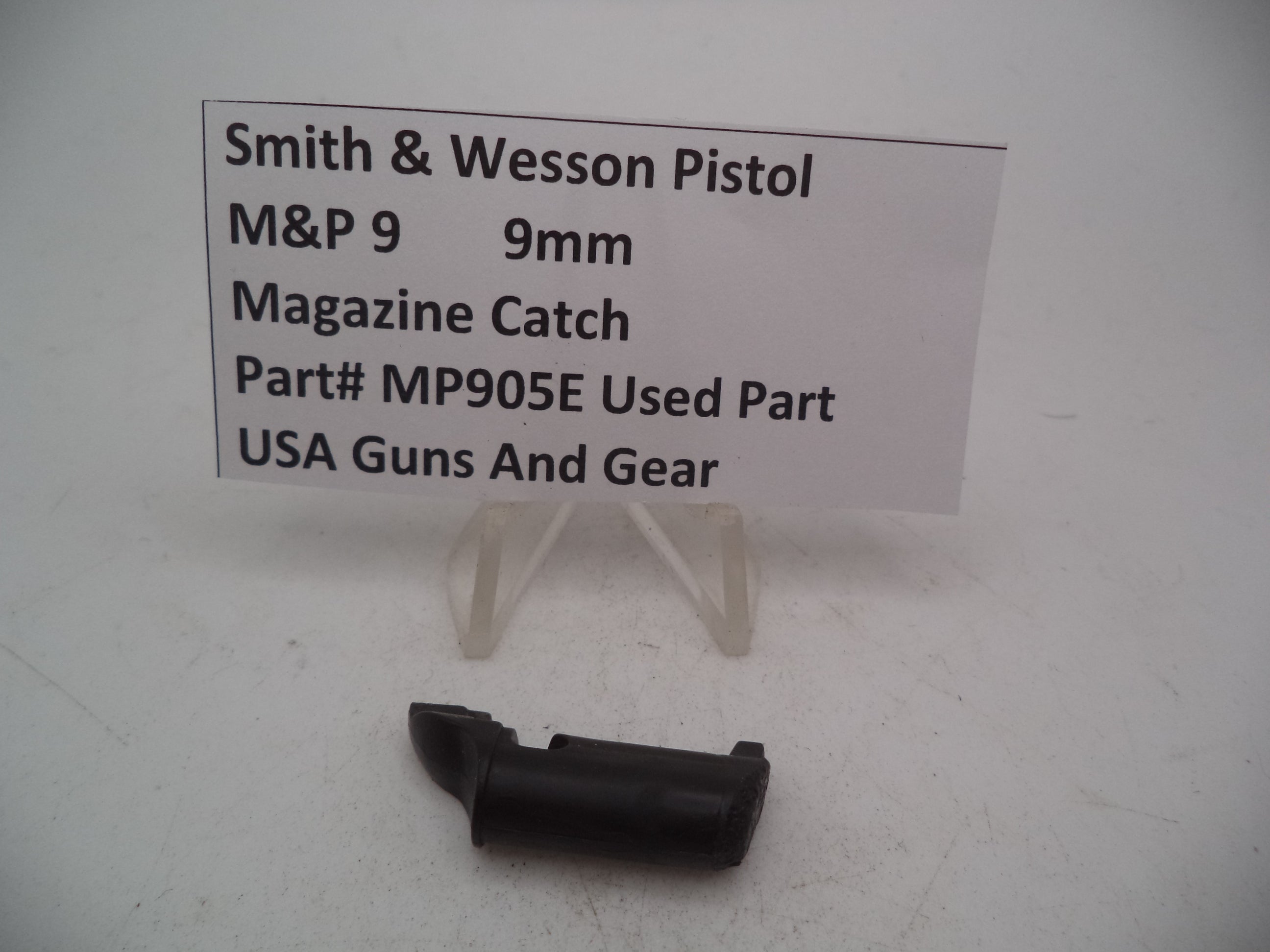 Smith & Wesson Pistol M&P 9 Magazine Catch 9mm Used Part MP905E