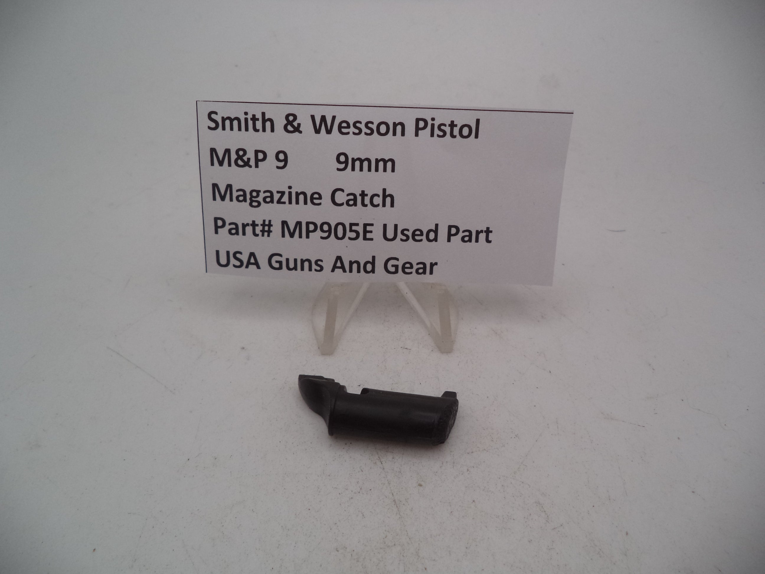 Smith & Wesson Pistol M&P 9 Magazine Catch 9mm Used Part MP905E