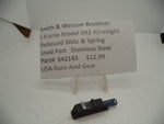 642143  Smith & Wesson J Frame Model 642 Airweight Rebound Slide & Spring  .38 Special