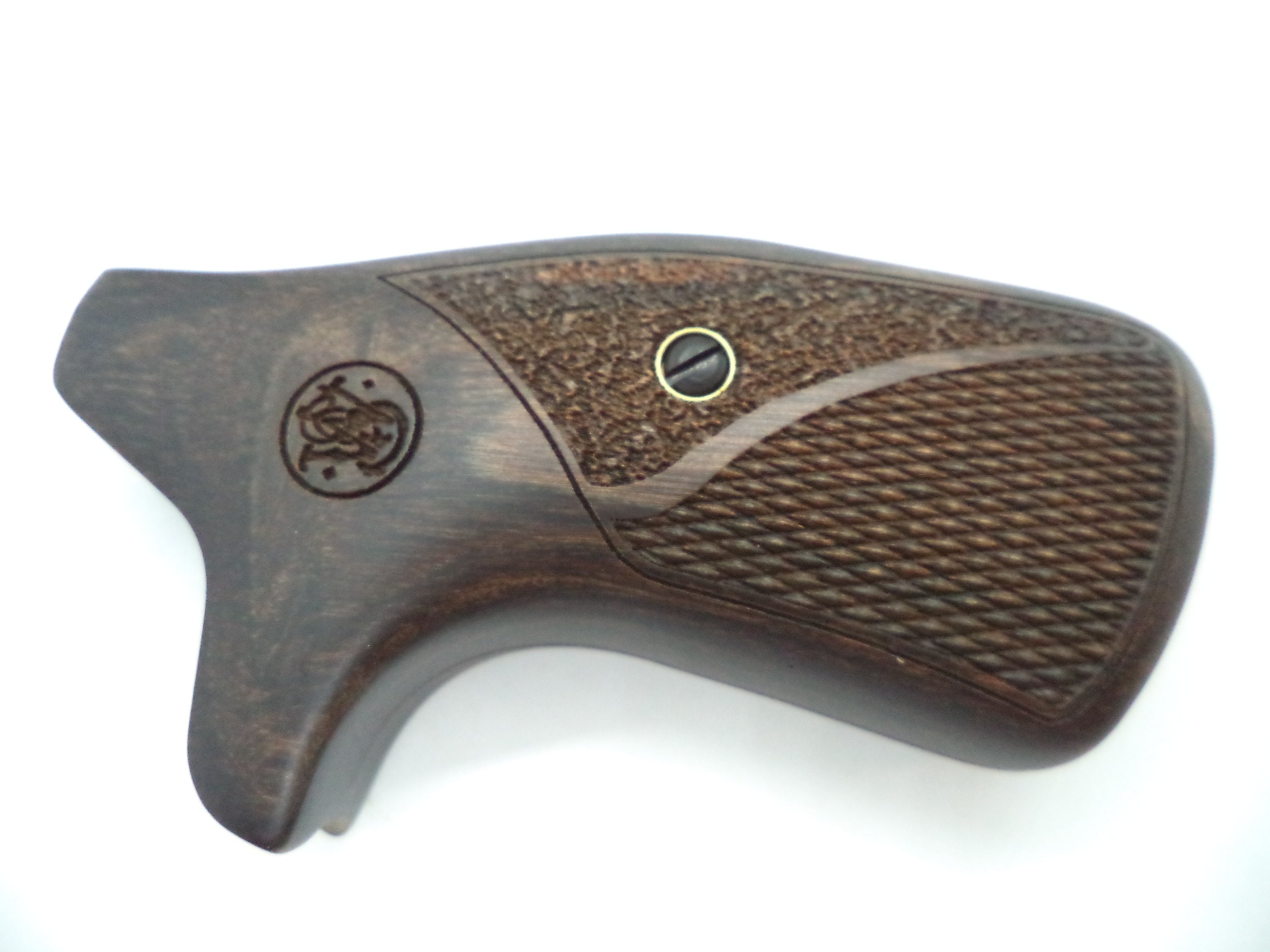 411740000 Smith & Wesson J Frame All Models Stipple Grips w/ Logo Round Butt