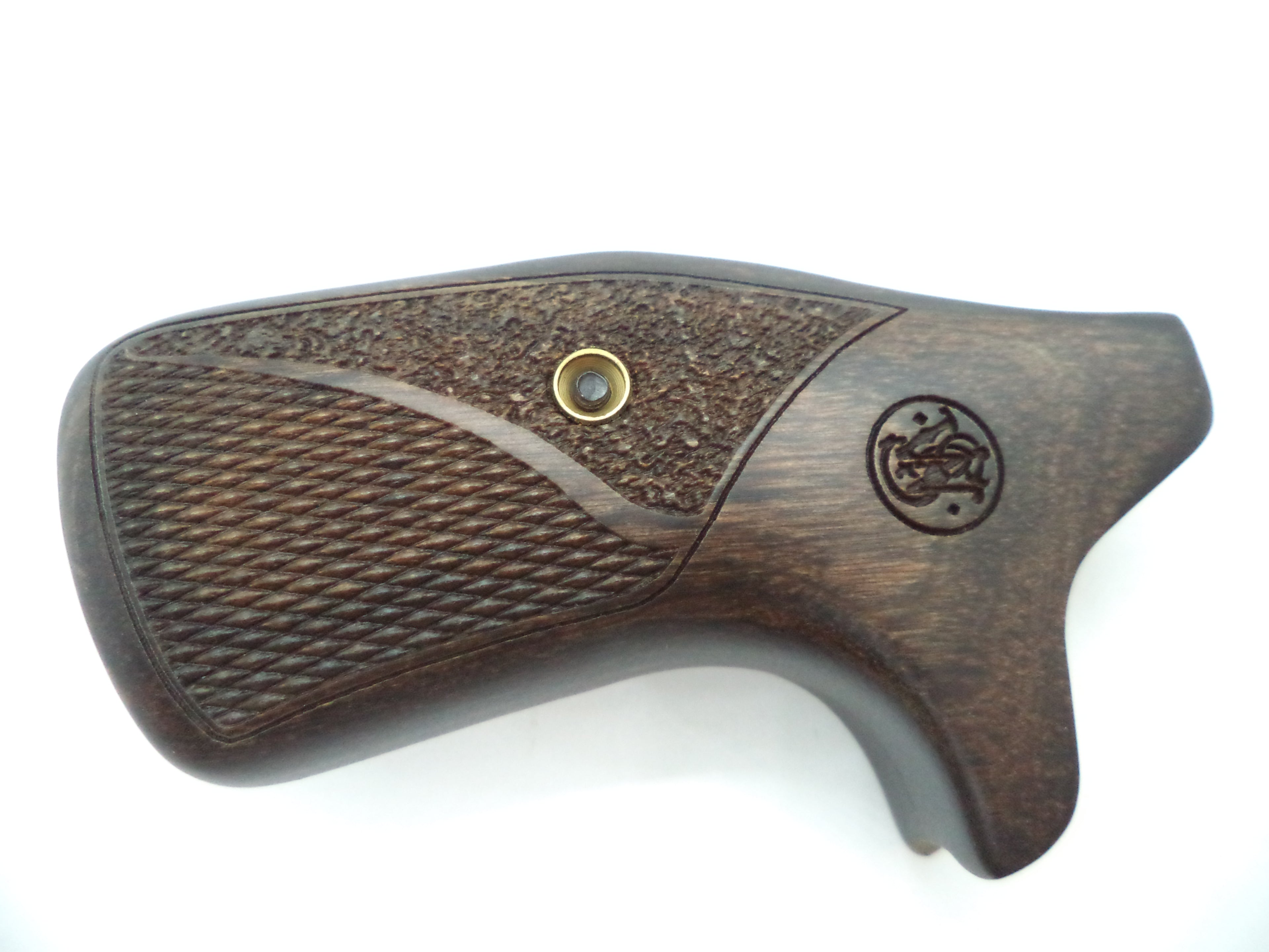 411740000 Smith & Wesson J Frame All Models Stipple Grips w/ Logo Round Butt