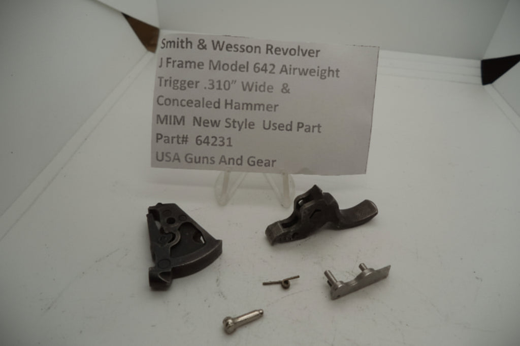 Smith & Wesson Revolver J Frame Model 642 Airweight Trigger & Hammer .310" Wide .38 Special MIM Used 64231