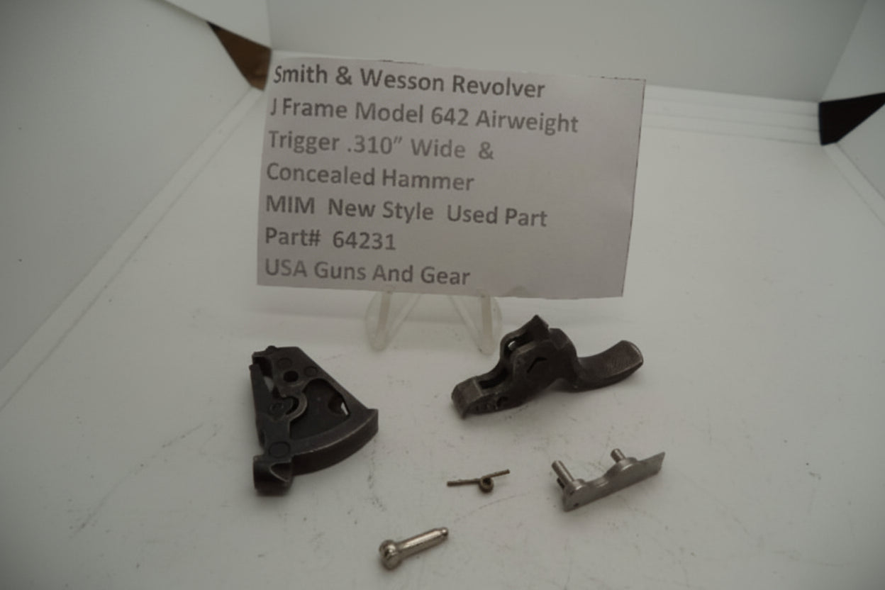 Smith & Wesson Revolver J Frame Model 642 Airweight Trigger & Hammer .310" Wide .38 Special MIM Used 64231