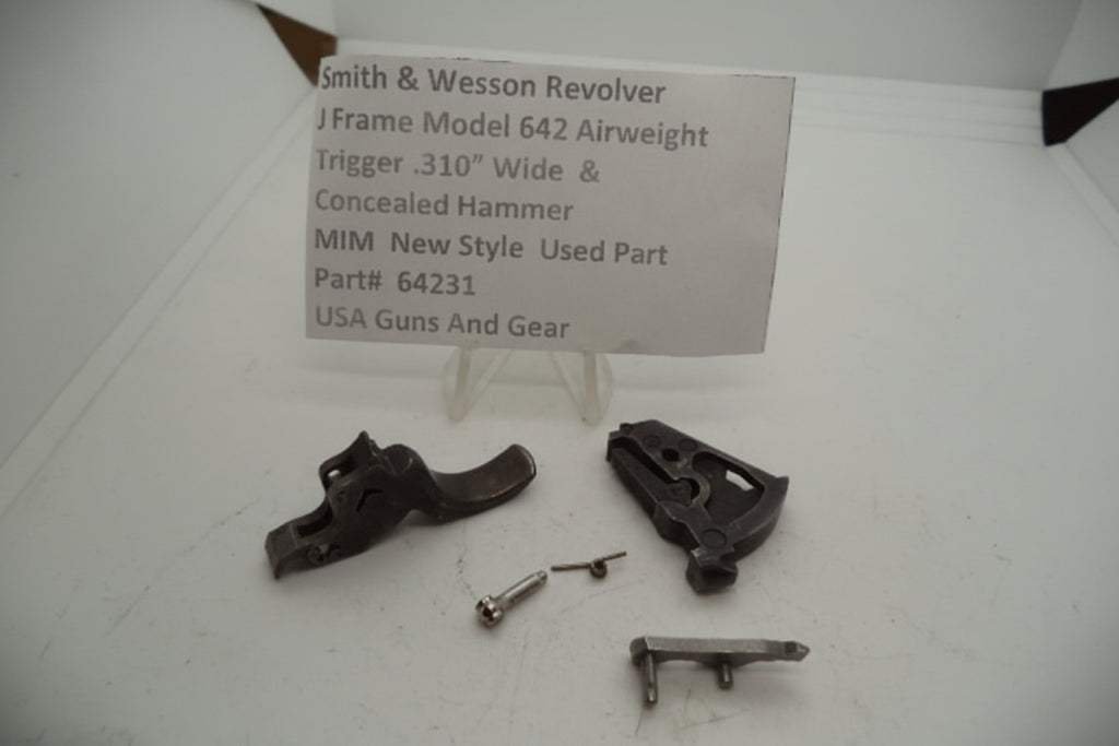 Smith & Wesson Revolver J Frame Model 642 Airweight Trigger & Hammer .310" Wide .38 Special MIM Used 64231